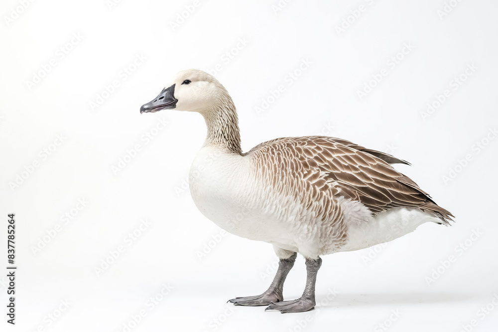 Goose Standing on White Background Goose Standing on White Background