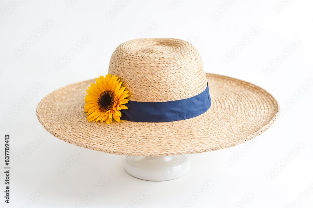 Straw Hat with Sunflower Decoration Straw Hat with Sunflower Decoration
