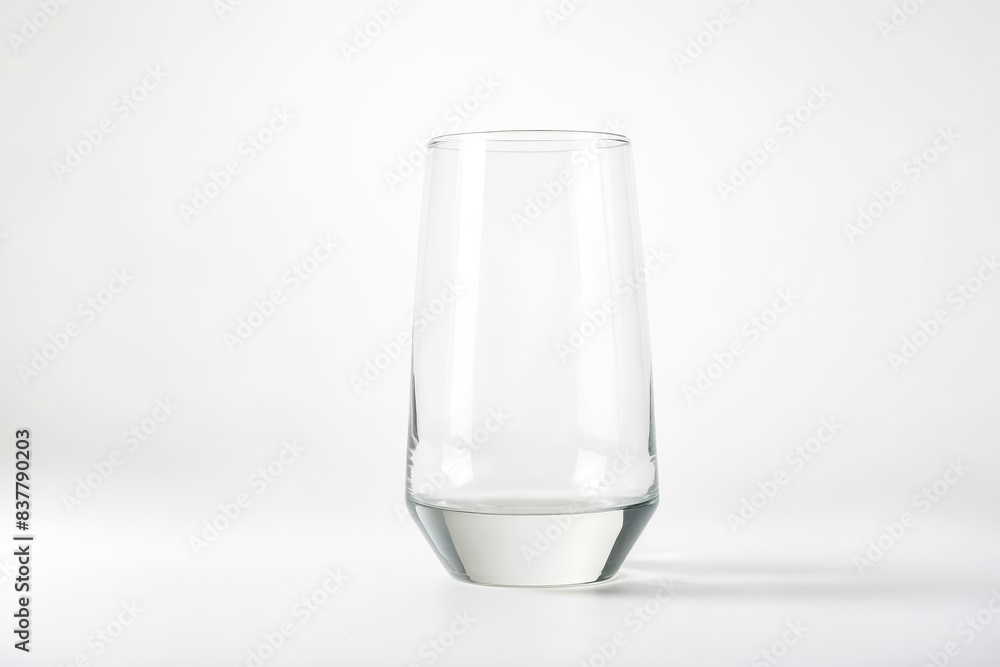Empty Glass on White Background Empty Glass on White Background