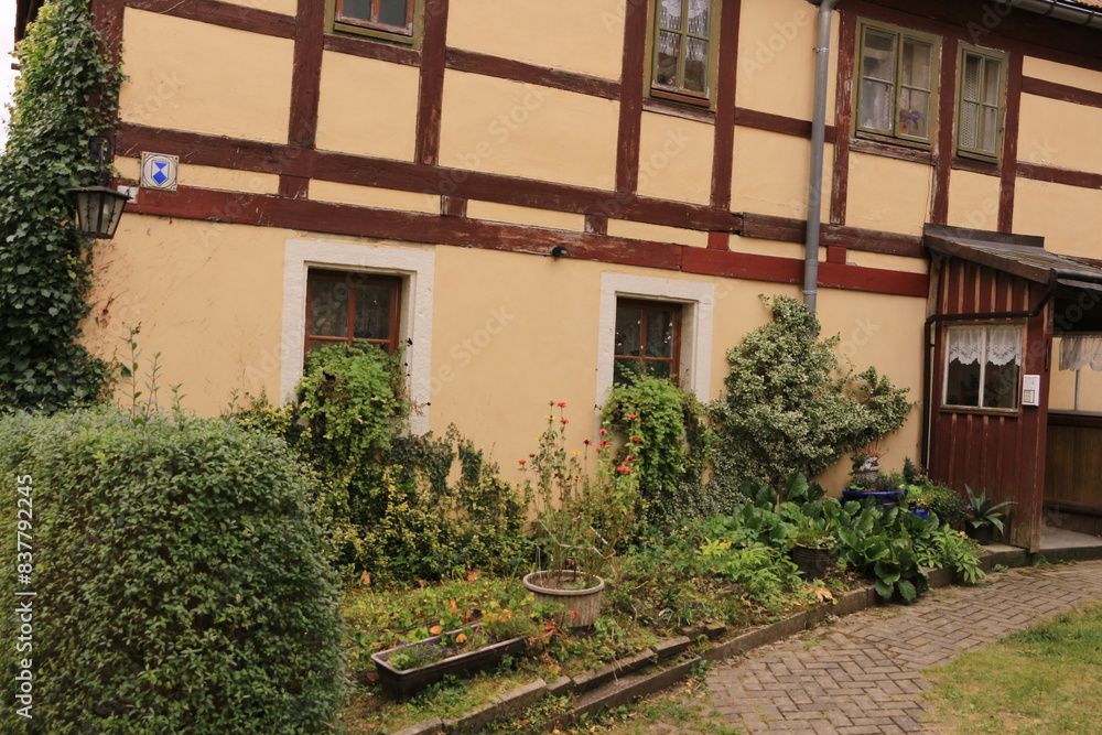 Blick in das Zentrum von Hohnstein in der Sächsischen Schweiz Blick in das Zentrum von Hohnstein in der Sächsischen Schweiz