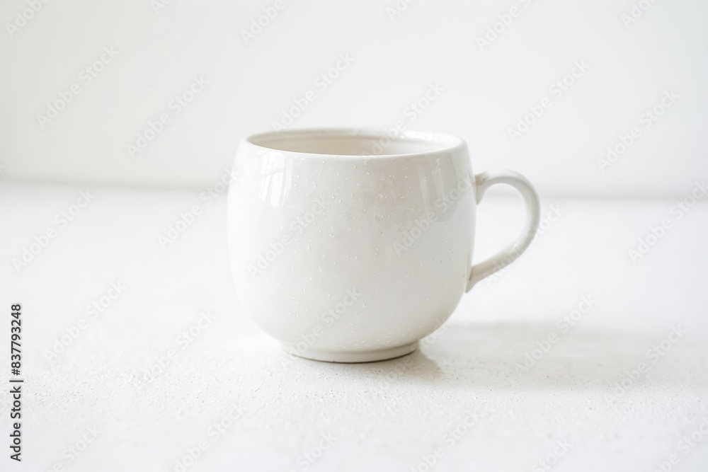 White Mug on a White Background