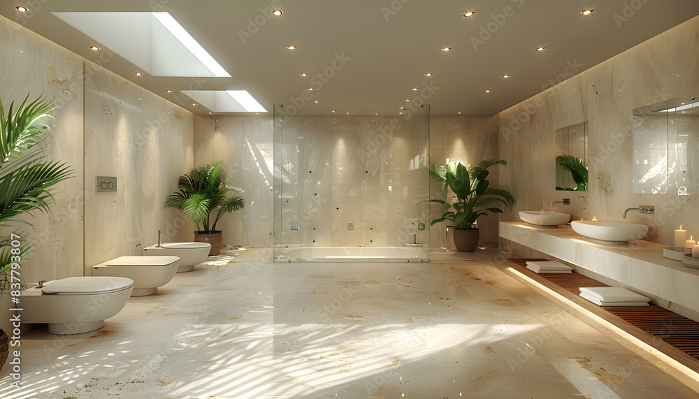 Fototapeta premium interior of a bathroom