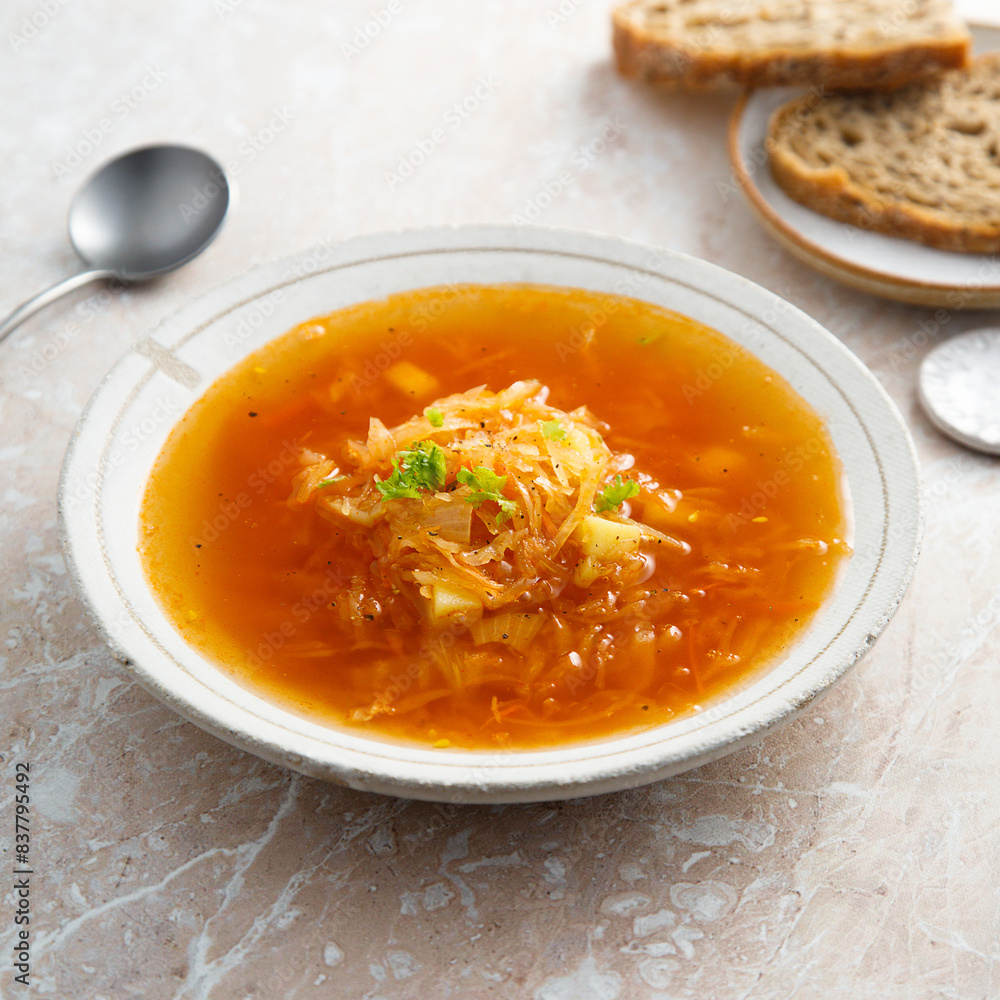 Homemade sauerkraut soup Homemade sauerkraut soup