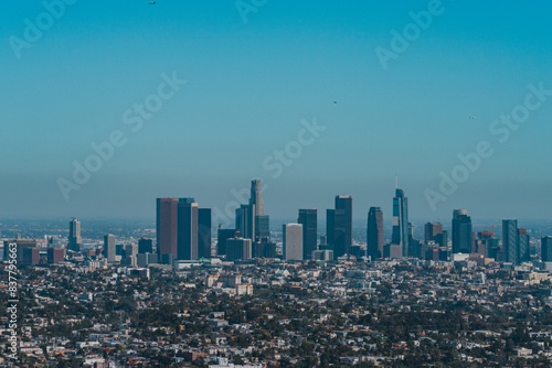 Skyline of Downtown Los Angeles, Griffith Observatory, California. Los Angeles, often referred to by its initials L.A., is the most populous city in the U.S. state of California.