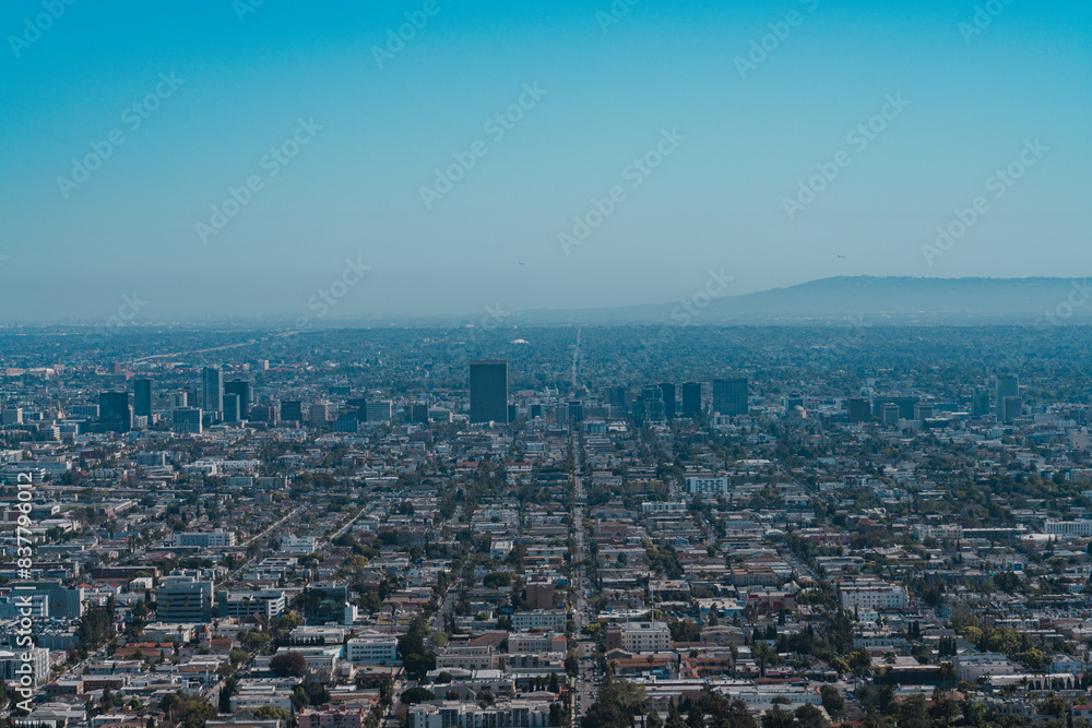 Skyline of Koreatown, Los Angeles, Griffith Observatory, California. Normandie Avenue is one of Los Angeles County's longest north–south streets, Griffith Observatory, Los Angeles, California Skyline of Koreatown, Los Angeles, Griffith Observatory, California. Normandie Avenue is one of Los Angeles County's longest north–south streets, Griffith Observatory, Los Angeles, California