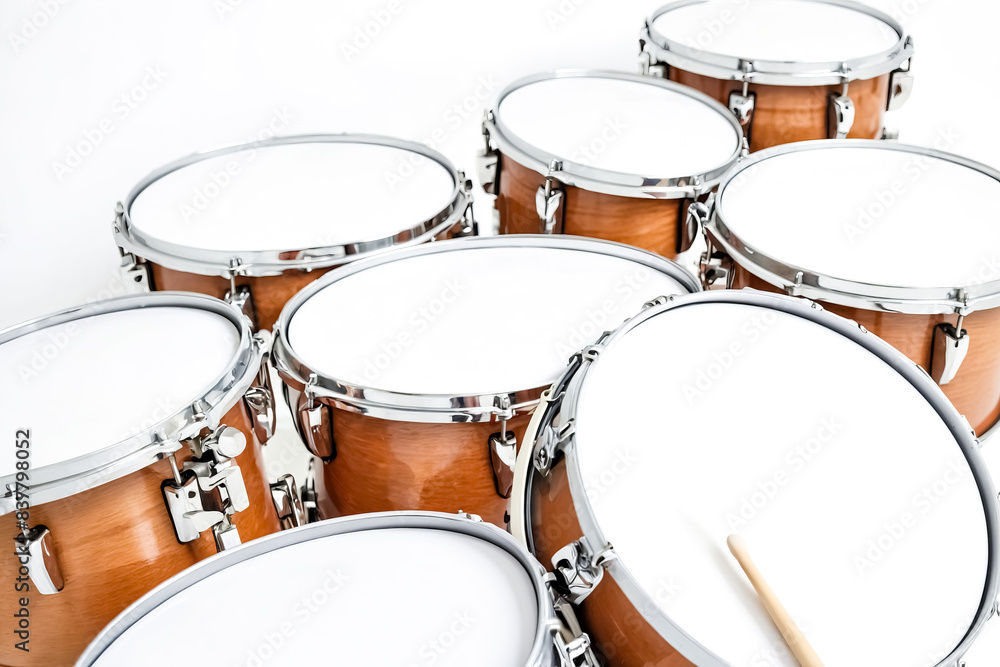 Close-up of a Drum Set Close-up of a Drum Set