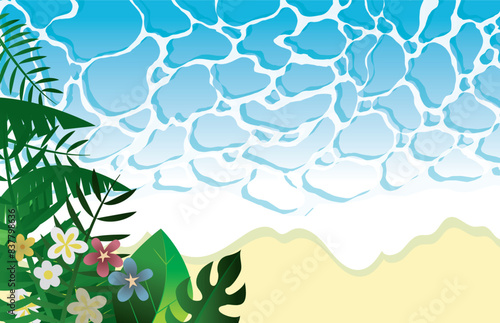 海　波　海　背景