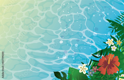 海　波　海　背景