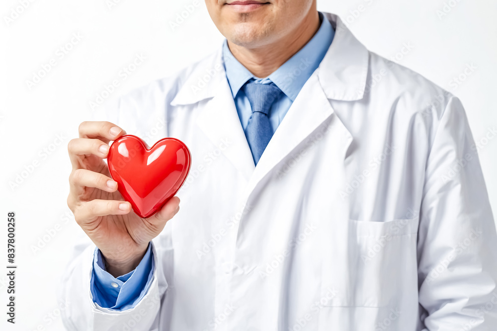 Doctor Holding Red Heart Doctor Holding Red Heart
