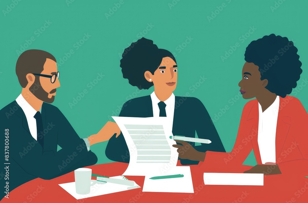 Diverse Business Team in a Strategic Meeting Diverse Business Team in a Strategic Meeting