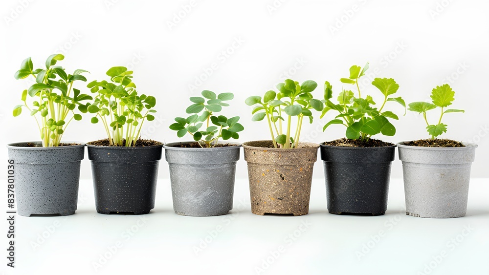 seedlings in pots seedlings in pots