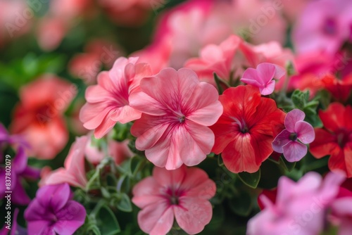 Diverse flowers garden