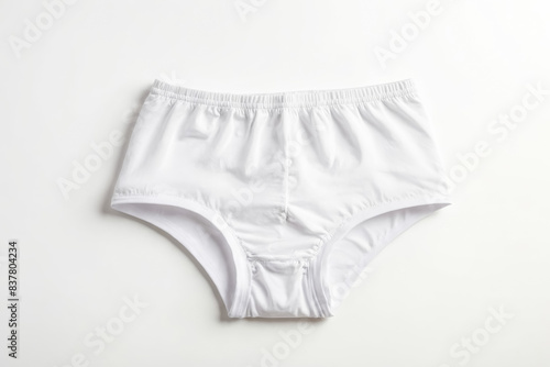 White Underwear on White Background