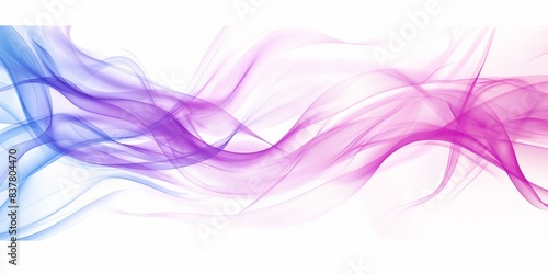 Pink and Purple Abstract Flowing Waves 