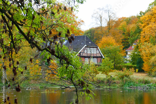 Wallpaper Mural Wohnhäuser im Naturschutzgebiet Duvenstädter Brook Torontodigital.ca