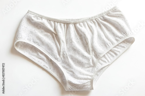 White cotton underwear with a small pattern © Rysak