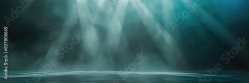 Abstract Blue Smoke and Light Background