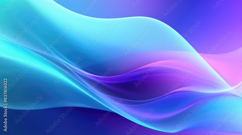 Fototapeta premium Vibrant Abstract Light Waves