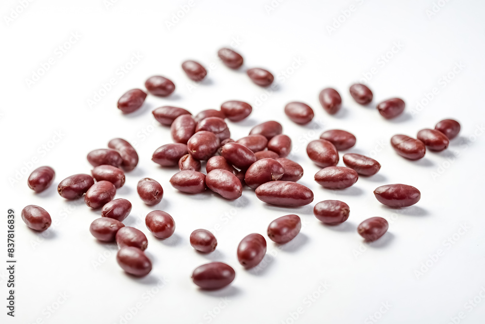 Red kidney beans isolated on a white background Red kidney beans isolated on a white background