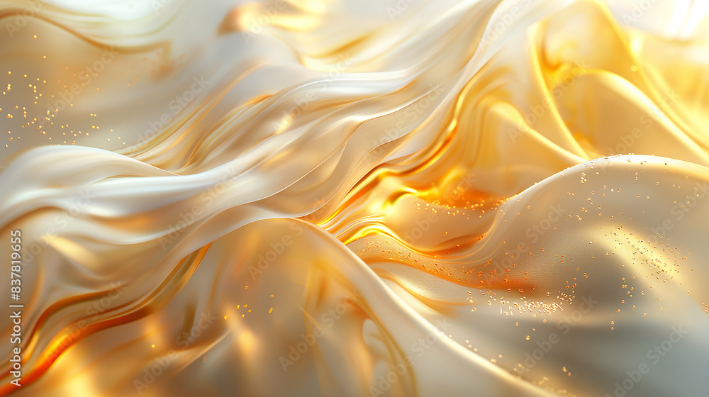 Fototapeta premium Golden oil, abstract gold background.