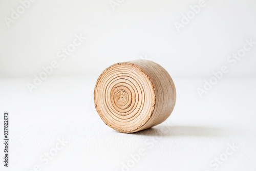 Close Up Of A Natural Wooden Log Slice
