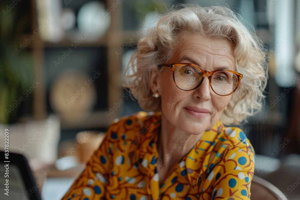 Woman glasses laptop sitting Woman glasses laptop sitting