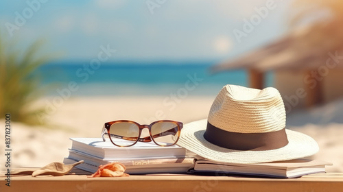 Serenity Awaits  Beach Book and Summer Accessories