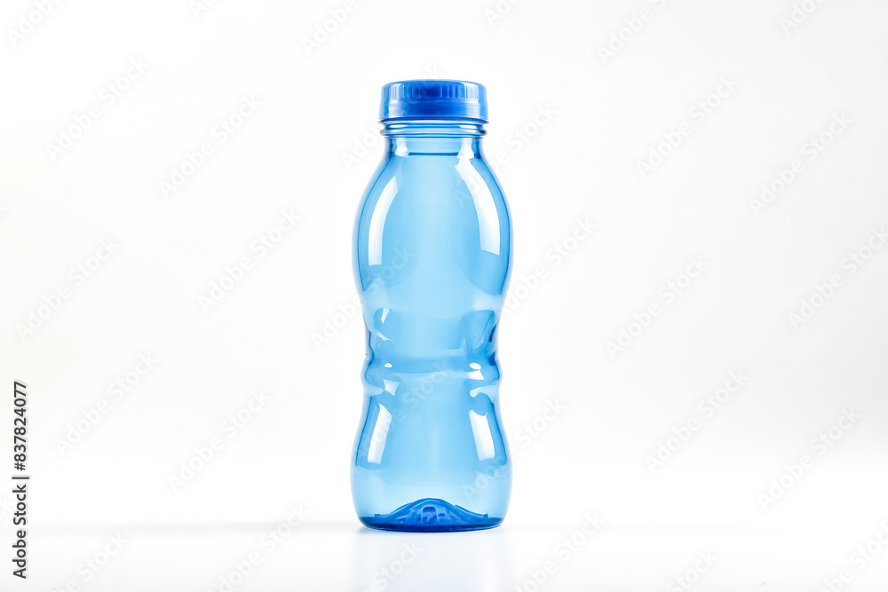 Blue Plastic Water Bottle with Blue Cap Blue Plastic Water Bottle with Blue Cap