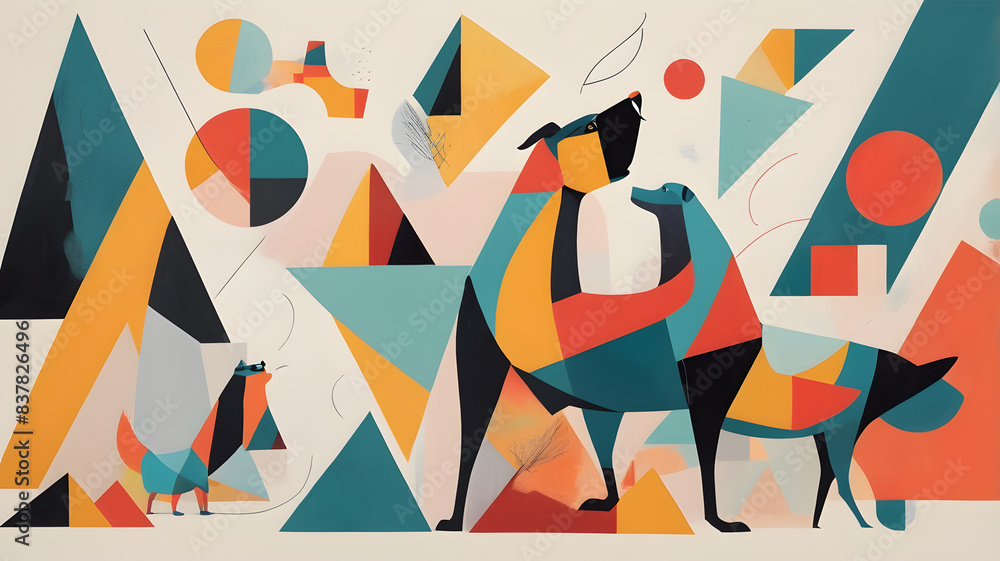 Obraz premium geometric abstract picture