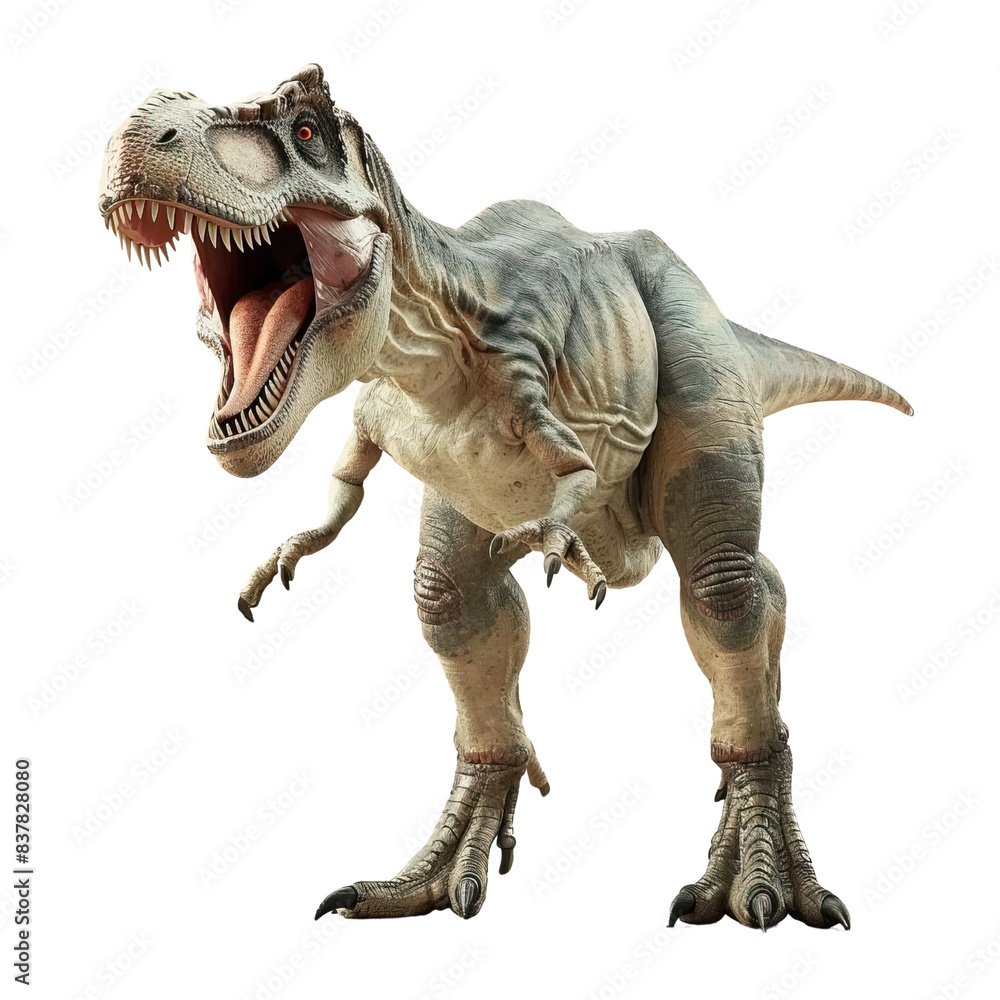 Large Monster Dinosaur that live during the Cretaceous age isolated on background Large Monster Dinosaur that live during the Cretaceous age isolated on background