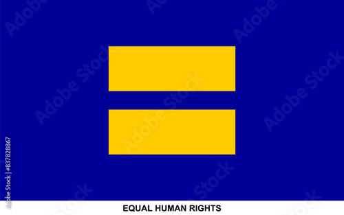 Flag of EQUAL HUMAN RIGHTS , EQUAL HUMAN RIGHTS flag