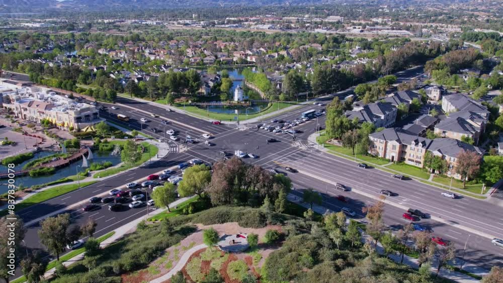 Aerial Timelapse of traffic in Santa Clarita California Aerial Timelapse of traffic in Santa Clarita California