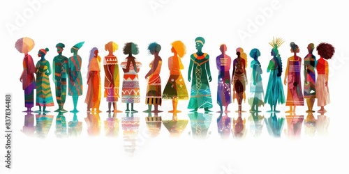 Ethnic and cultural diversity among people, concept of acceptance and inclusion, and togetherness