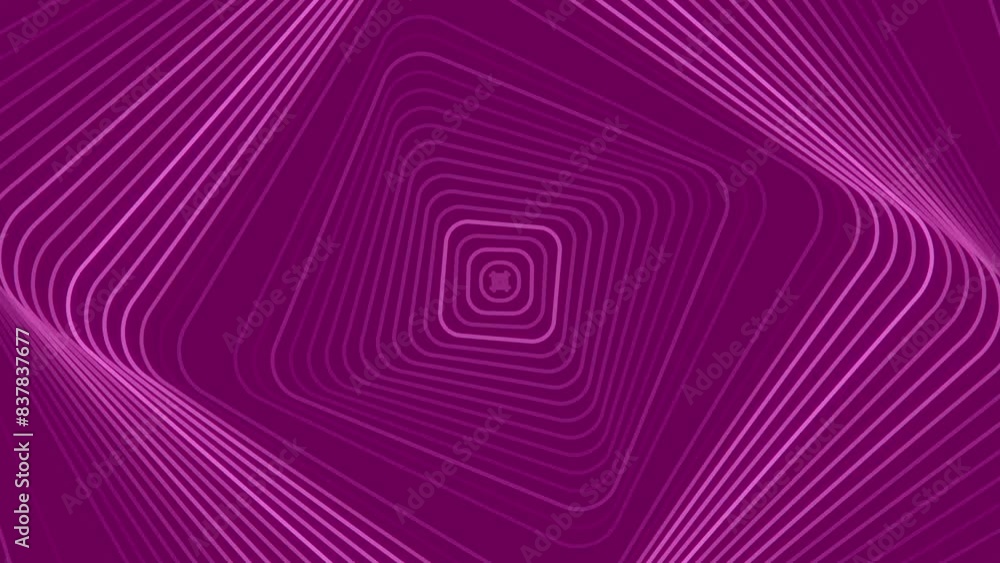Digital loop animation with a rotating pattern of pink lines. 3d rendering 4K Digital loop animation with a rotating pattern of pink lines. 3d rendering 4K
