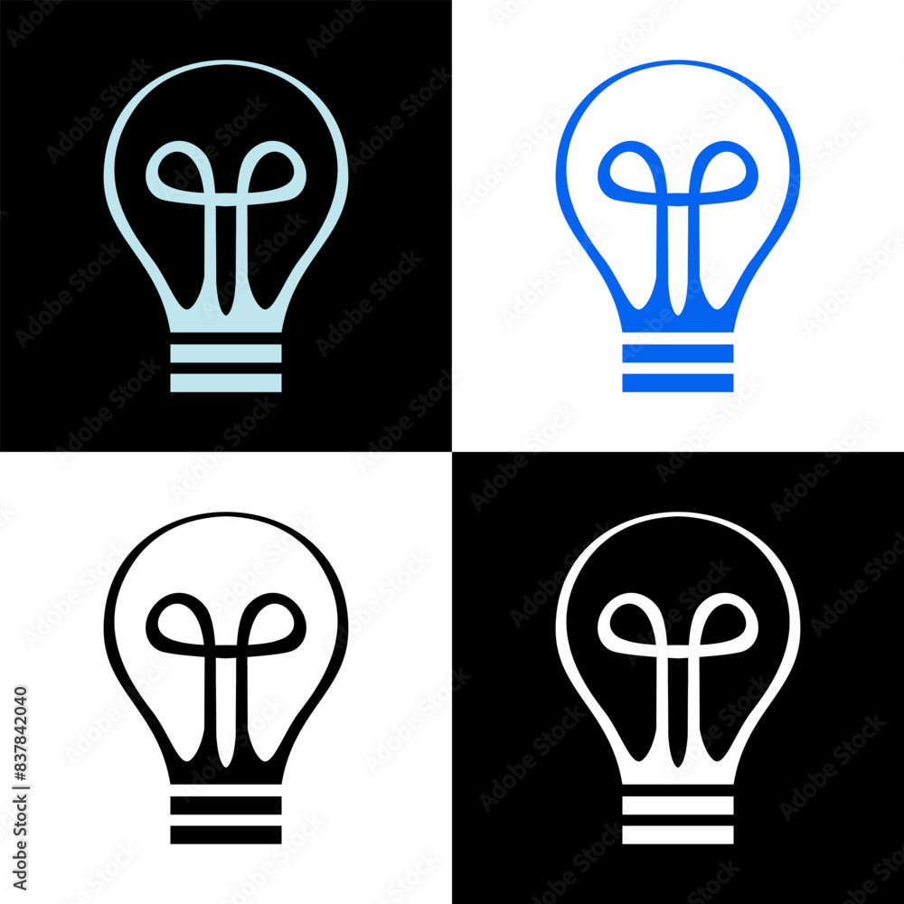 abstract lamp natural logo design vector abstract lamp natural logo design vector