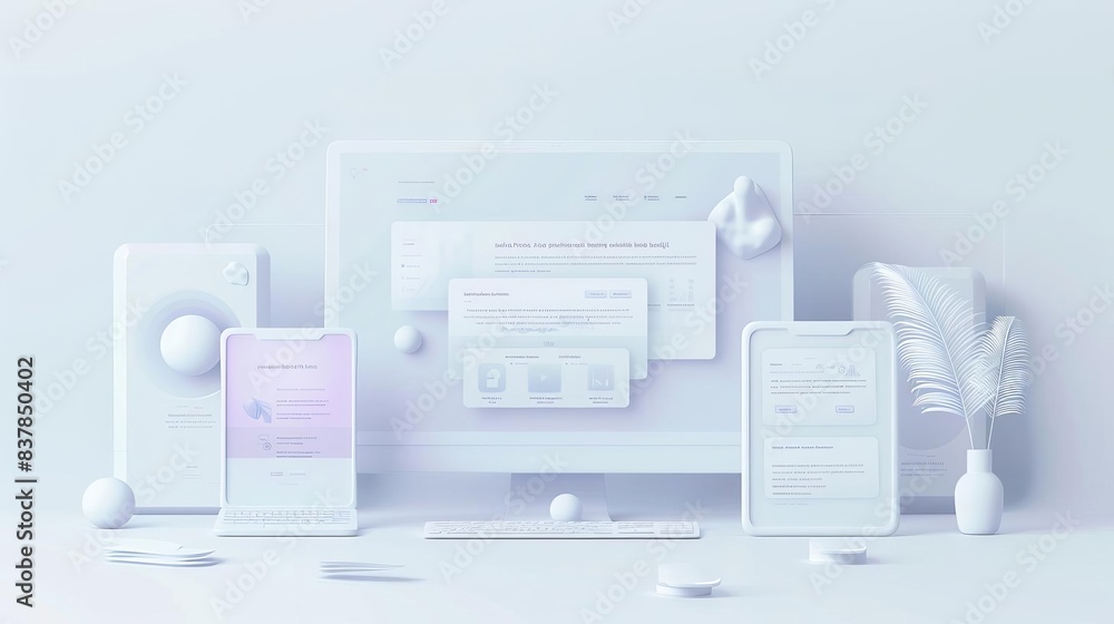 landing page website page design for a ux ui web designer, realistic ...