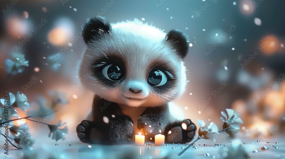 a panda crafting with paper a panda crafting with paper