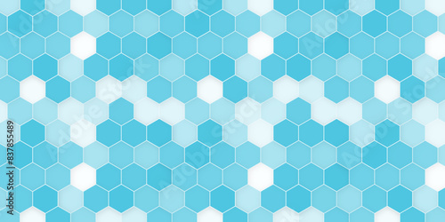 Vector geometric seamless texture symbol. Hexagon, Seamless pattern.