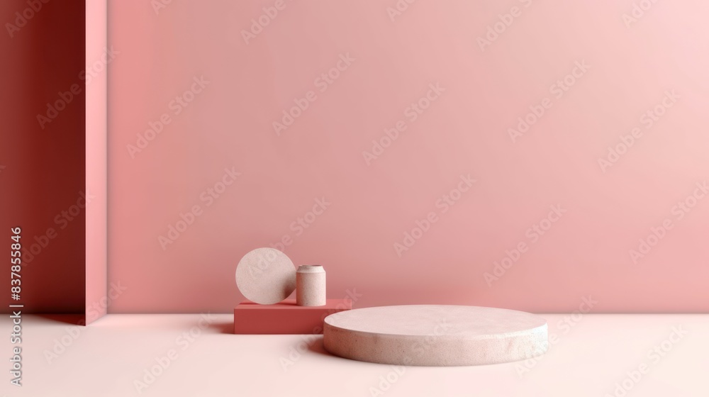 Photo of a podium for product presentation Photo of a podium for product presentation