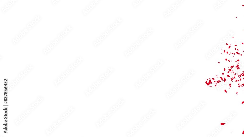 Particle Text animation.on a white background Particle Text animation.on a white background