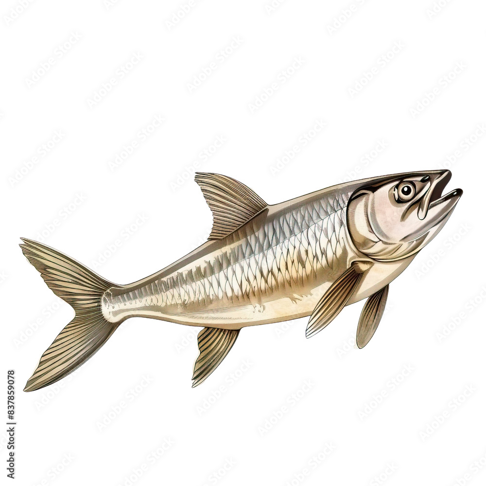 Herring fish isolated on a white background Herring fish isolated on a white background