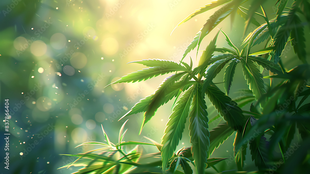 Obraz premium marihuana anime manga kush vibe illustration