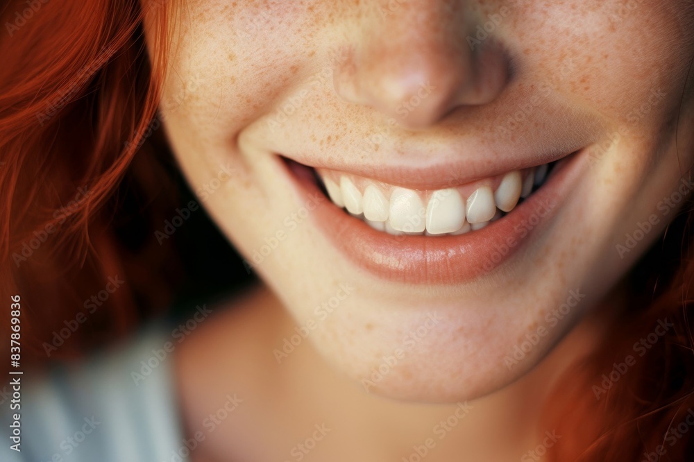 young woman smiling, close-up young woman smiling, close-up