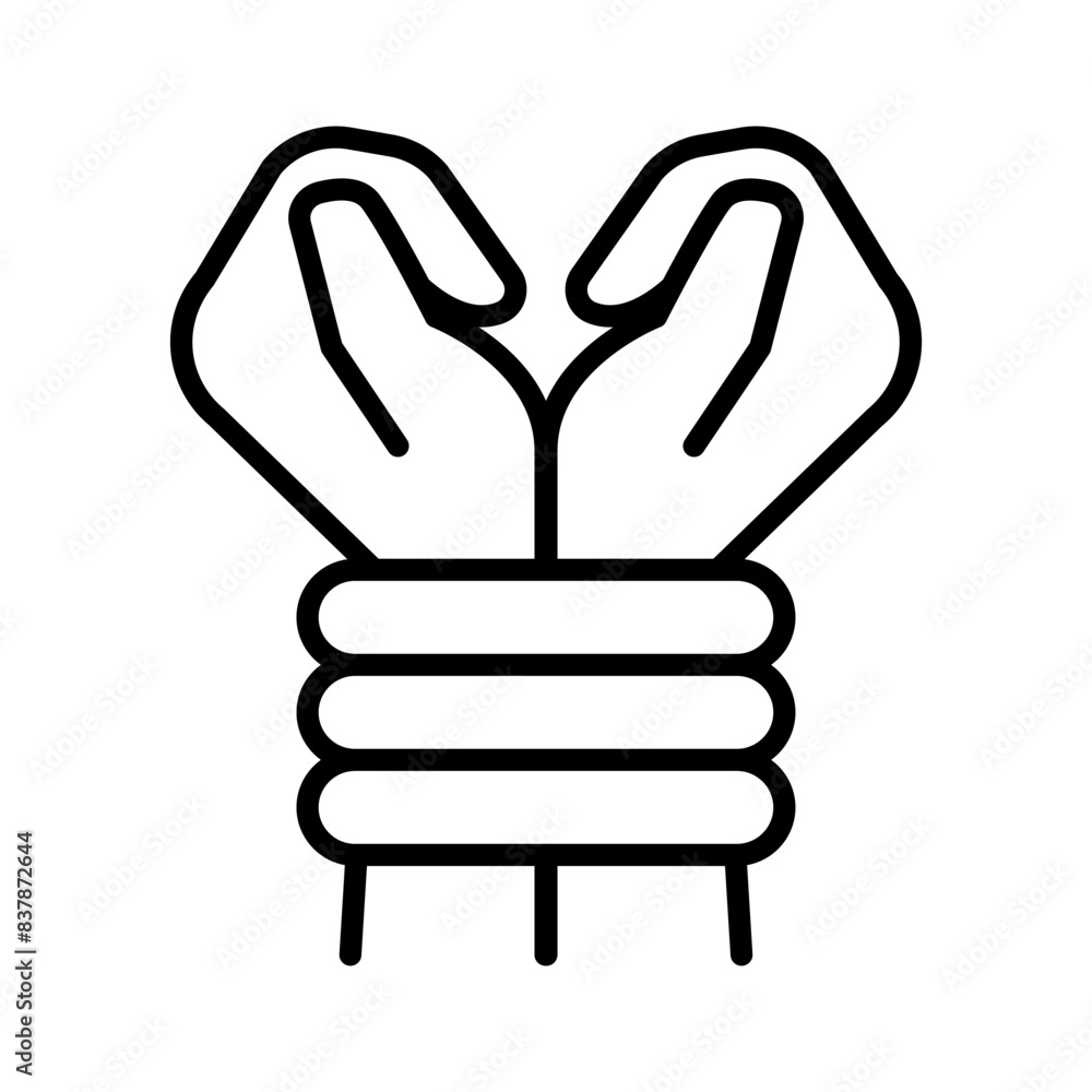 Obraz premium Tie up icon