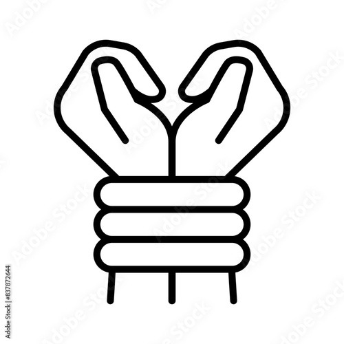 Tie up icon