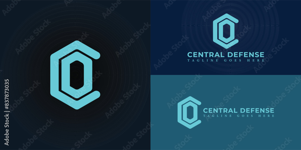 Abstract initial hexagon letters CD or DC logo in blue color isolated on multiple background colors. The logo is suitable for business and technology company logo design inspiration templates. Abstract initial hexagon letters CD or DC logo in blue color isolated on multiple background colors. The logo is suitable for business and technology company logo design inspiration templates.
