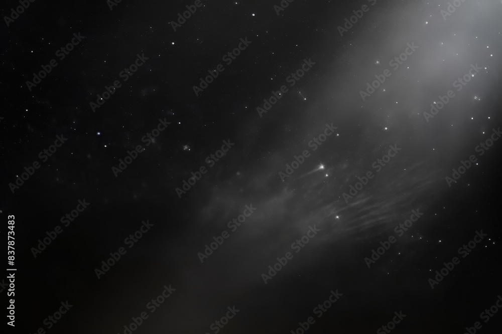 dust flies against the background of a beam of light, isolated black background with copy space dust flies against the background of a beam of light, isolated black background with copy space