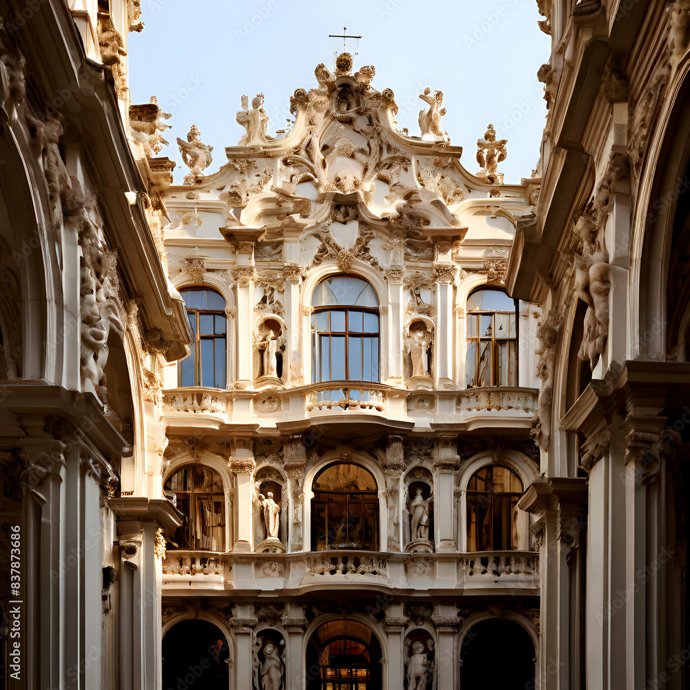 The beautiful ancient Baroque Architecture The beautiful ancient Baroque Architecture
