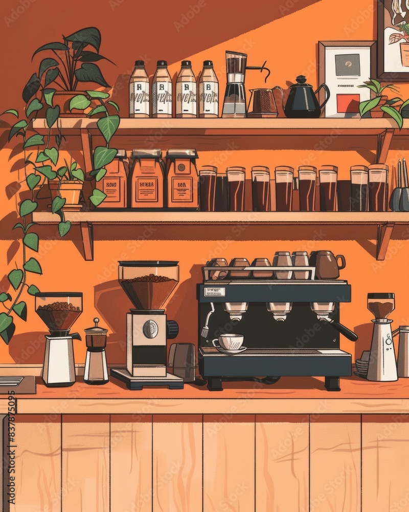 Pop-up store specializing in gourmet coffee Pop-up store specializing in gourmet coffee