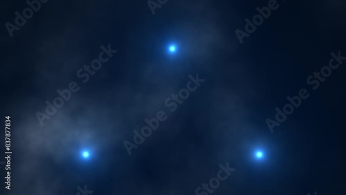 rays from the sun in the fog